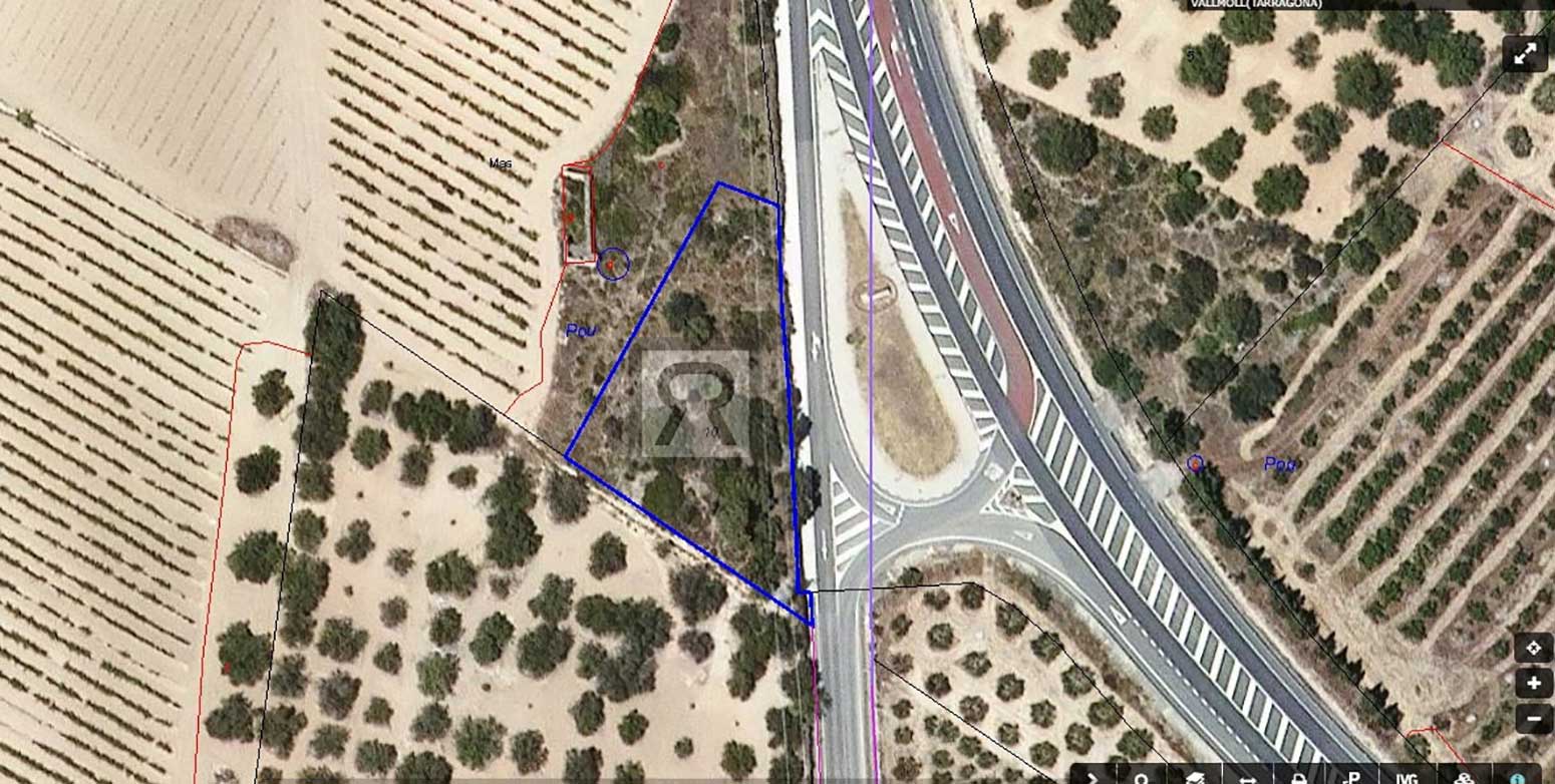 Parcela rústica de 1600m² para recreo | Vallmoll (Tarragona) - Mapa