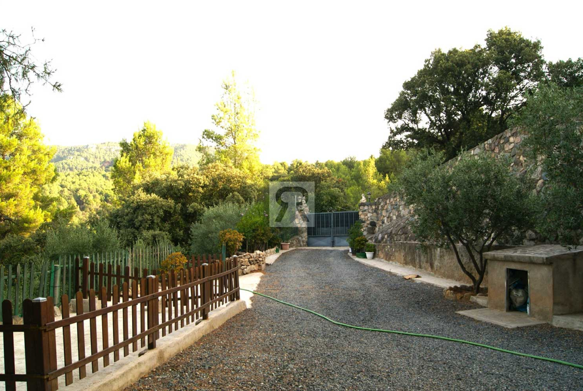 Finca de 5000m² con masía en montaña y con agua - La Selva del Camp (Tarragona) | Caseta de perro