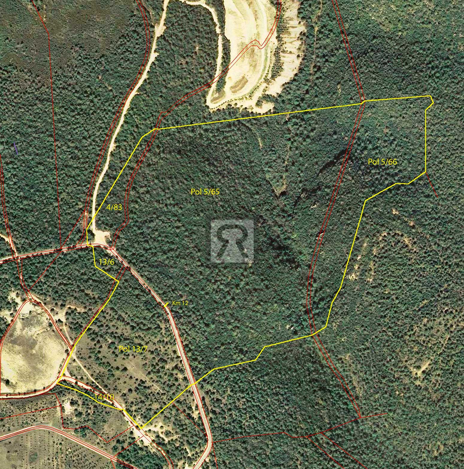 Finca rústica forestal de 20ha cerca de la carretera - Mont-ral (Tarragona) | Mapa de ubicación